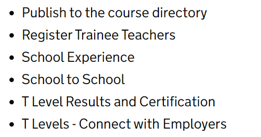 Add the Connect with employers interested in T Levels to your DfE sign ...